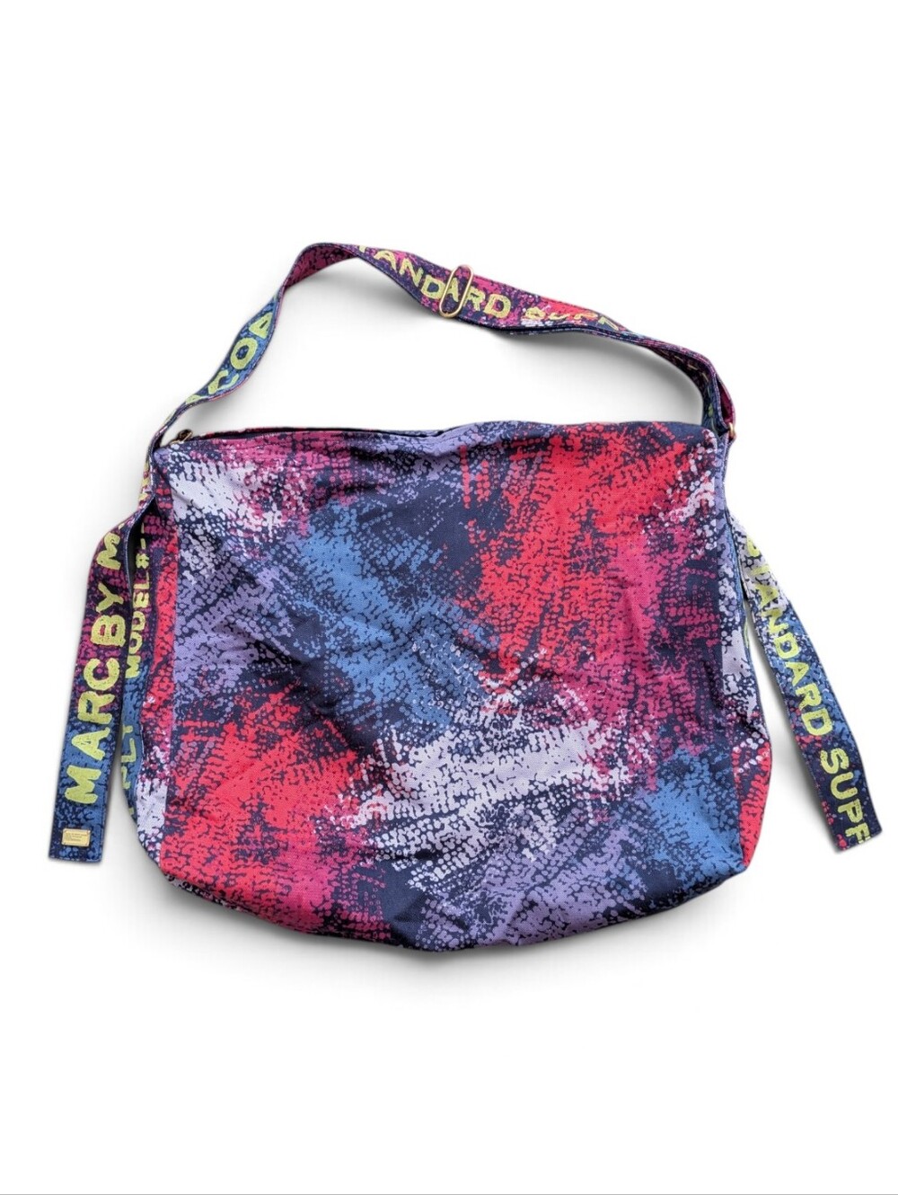 Marc by Marc Jacobs Multicolored Large Graffiti Canvas Shoulder Bag